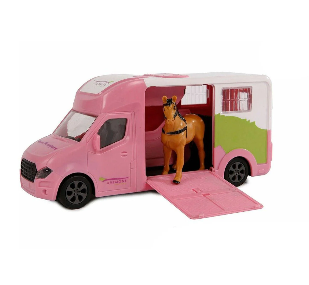 Kids Globe Pink Die Cast Horse Truck With Light & Sound