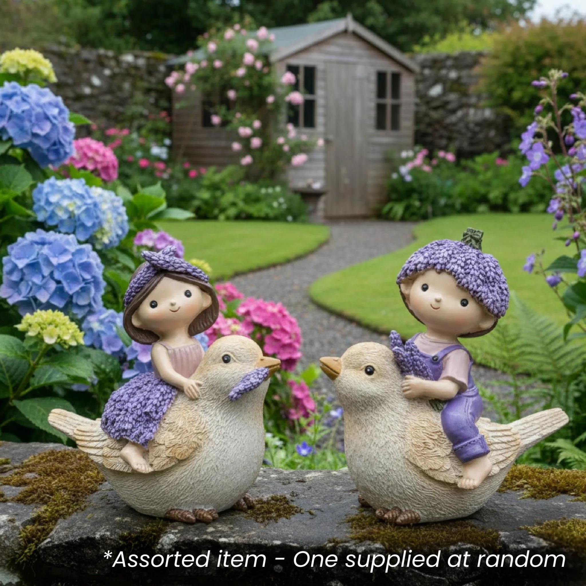 Kids Polyresin Garden Ornament Assorted - One Supplied*