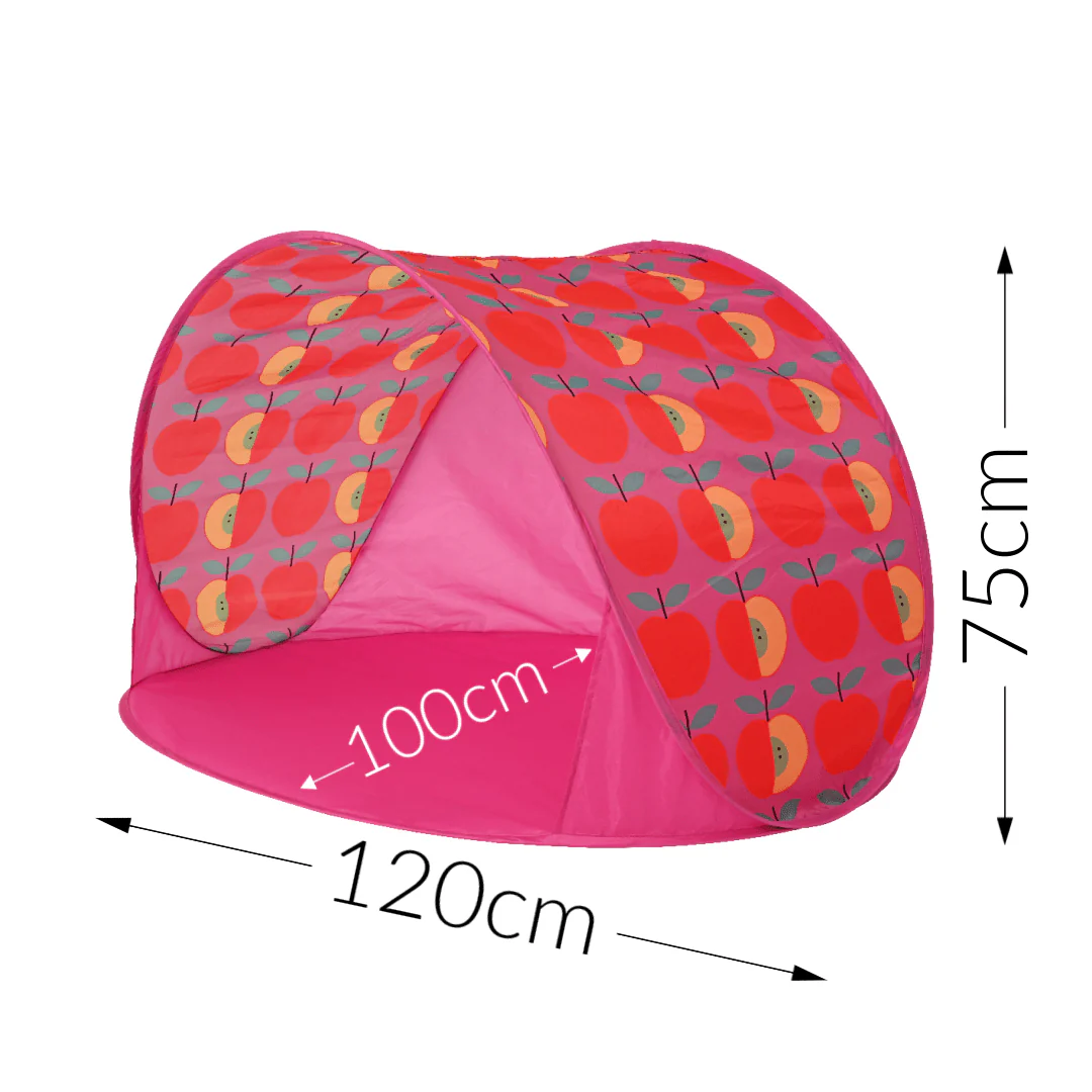 Kids Pop-up Sun Shade/Play Tent Apple Design - Image 2