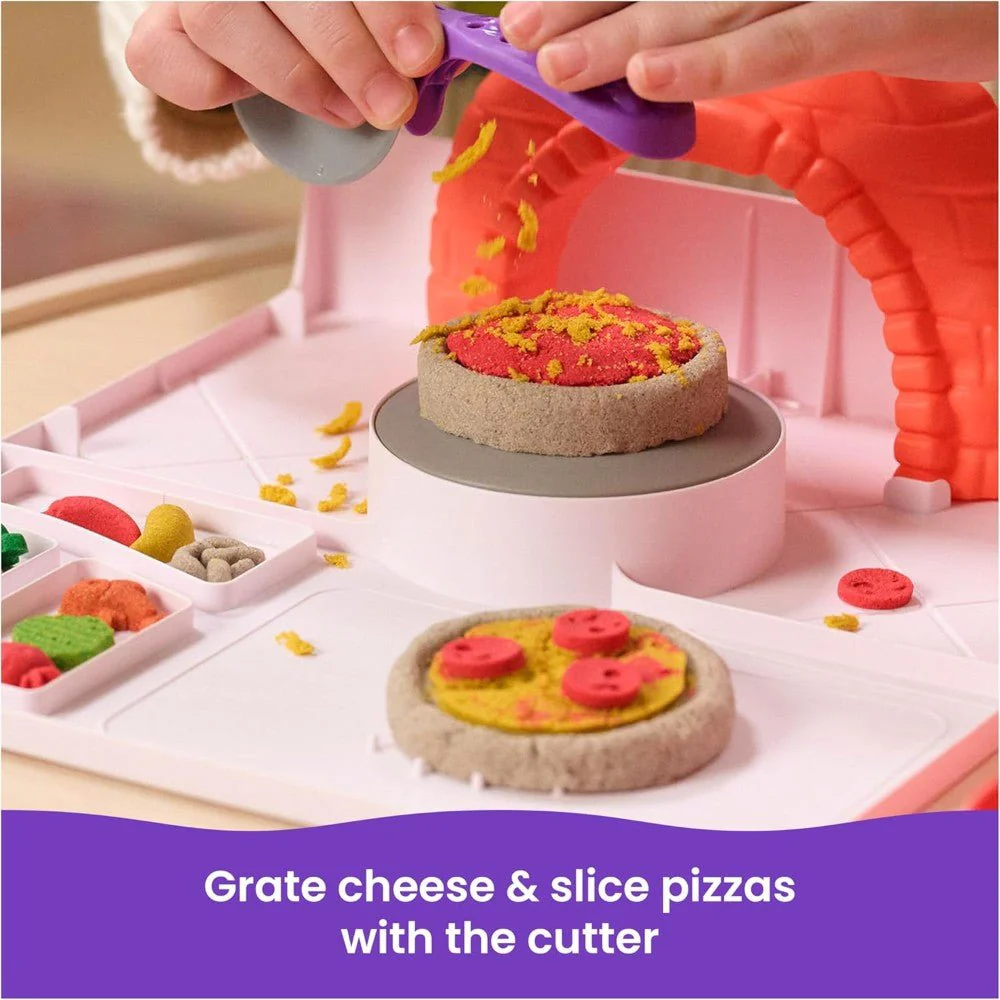 Kinetic Sand Squish Pizza Set - Image 6