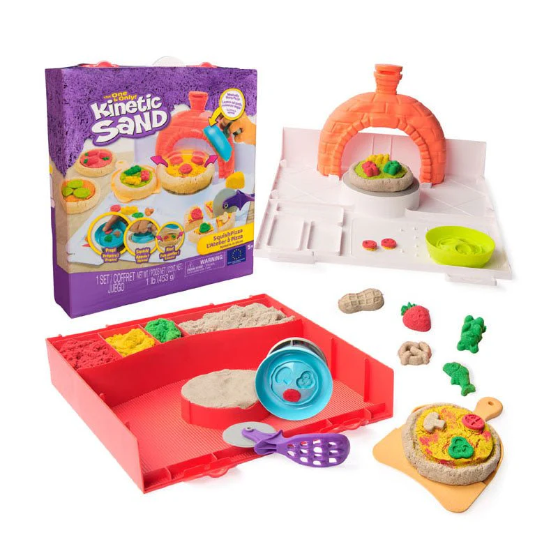 Kinetic Sand Squish Pizza Set - Image 9