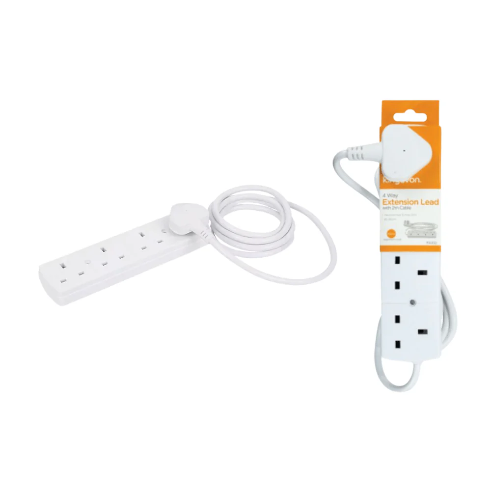 Kingavon 2mt 4 Way Extension Lead