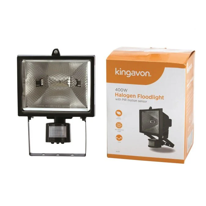 Kingavon 400W Halogen Floodlight With PIR Motion Sensor