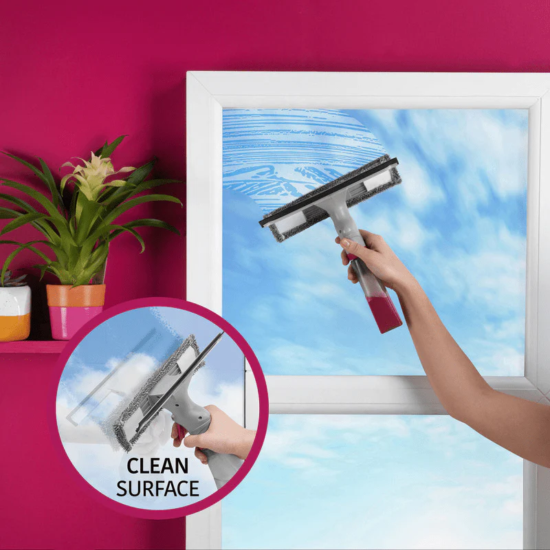 Kleeneze Spray Window Cleaning Wiper White/Pink - Image 4