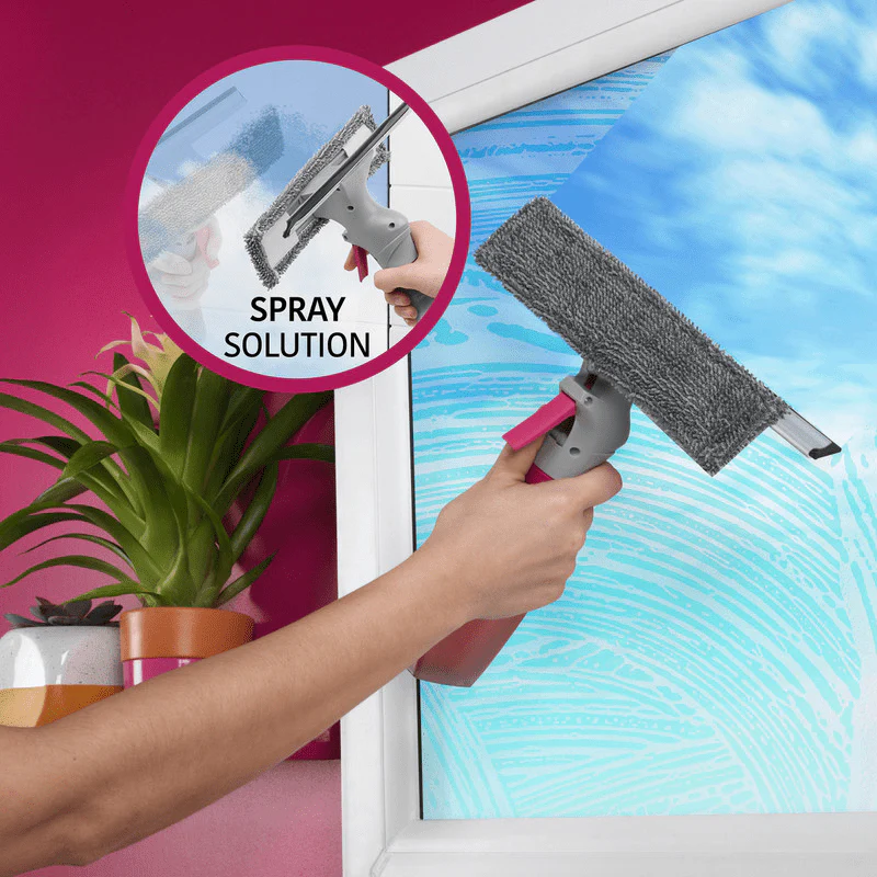 Kleeneze Spray Window Cleaning Wiper White/Pink - Image 5