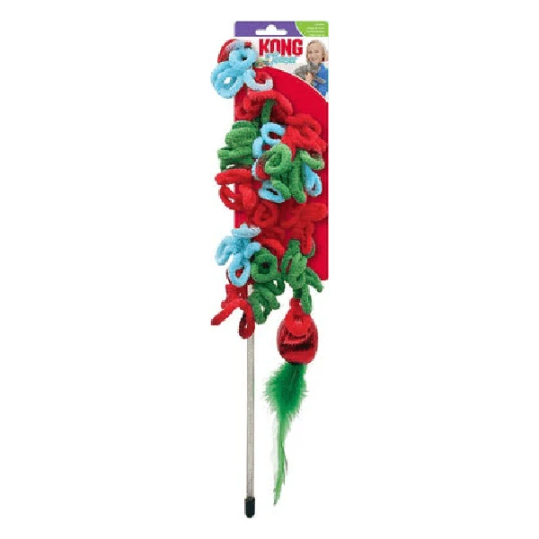 KONG Holiday Loopz Teaser Cat Toy