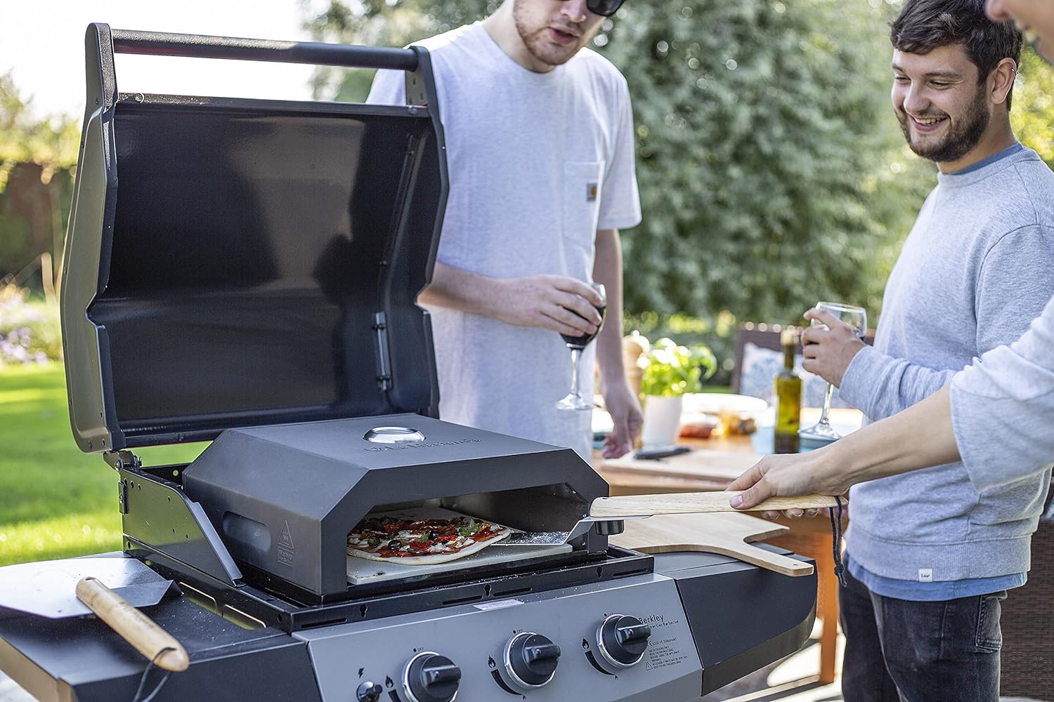 La Hacienda 56293 BBQ Pizza Oven Black - Image 5
