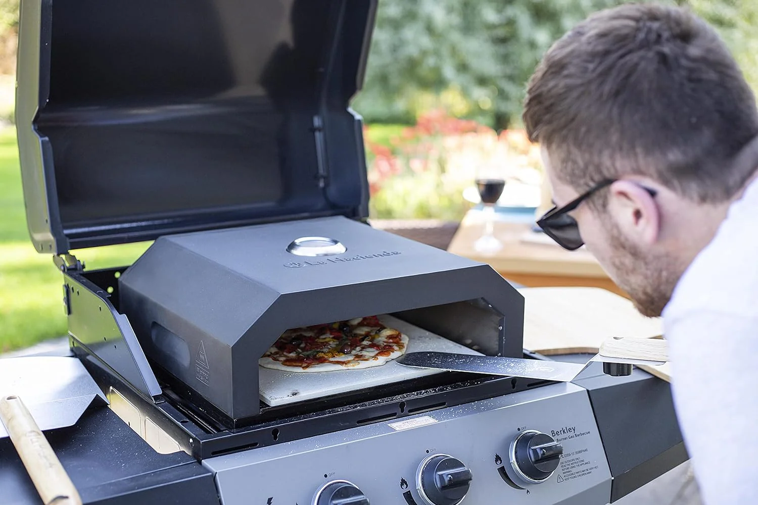 La Hacienda 56293 BBQ Pizza Oven Black - Image 6