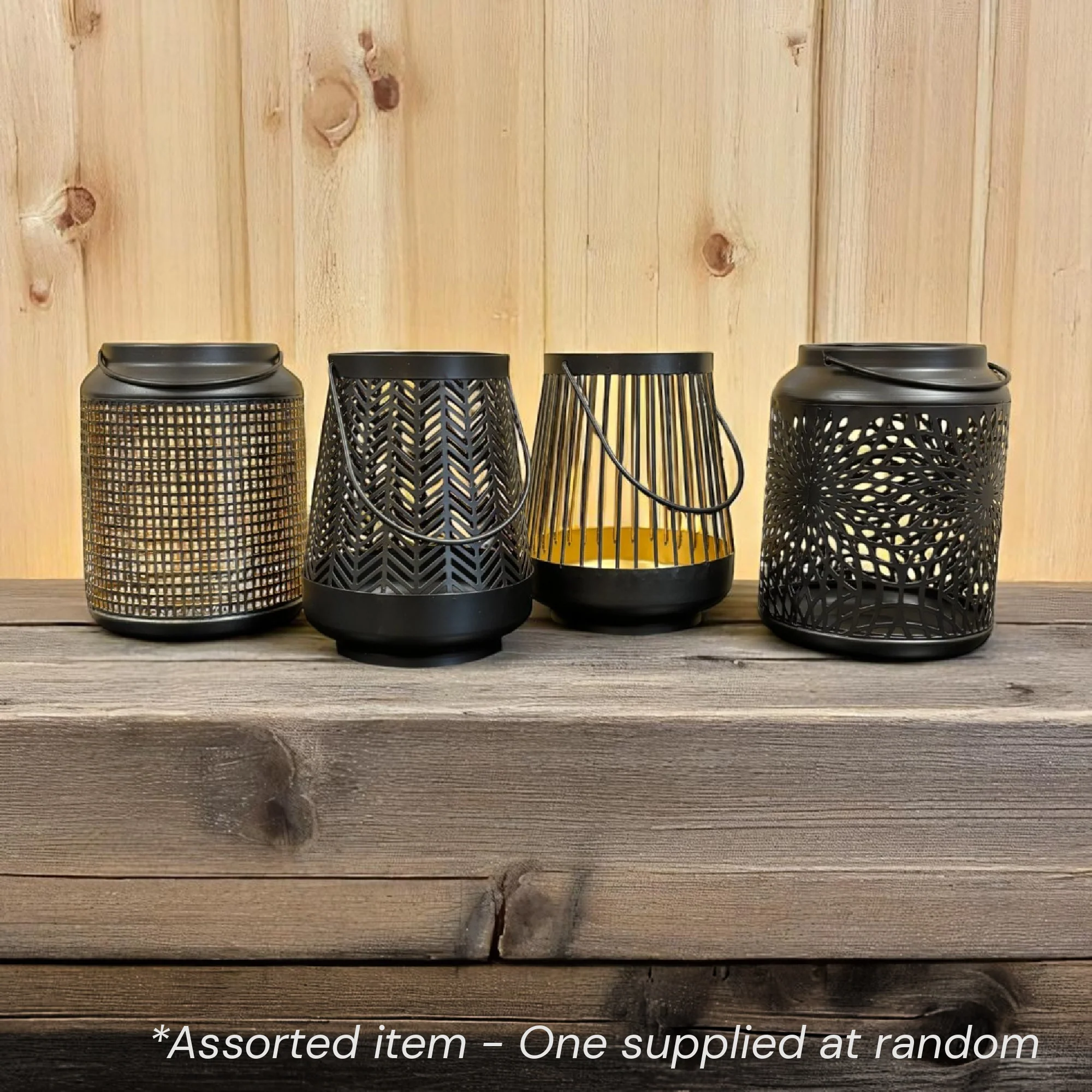 La Hacienda Metal Lantern Assorted - One Supplied*