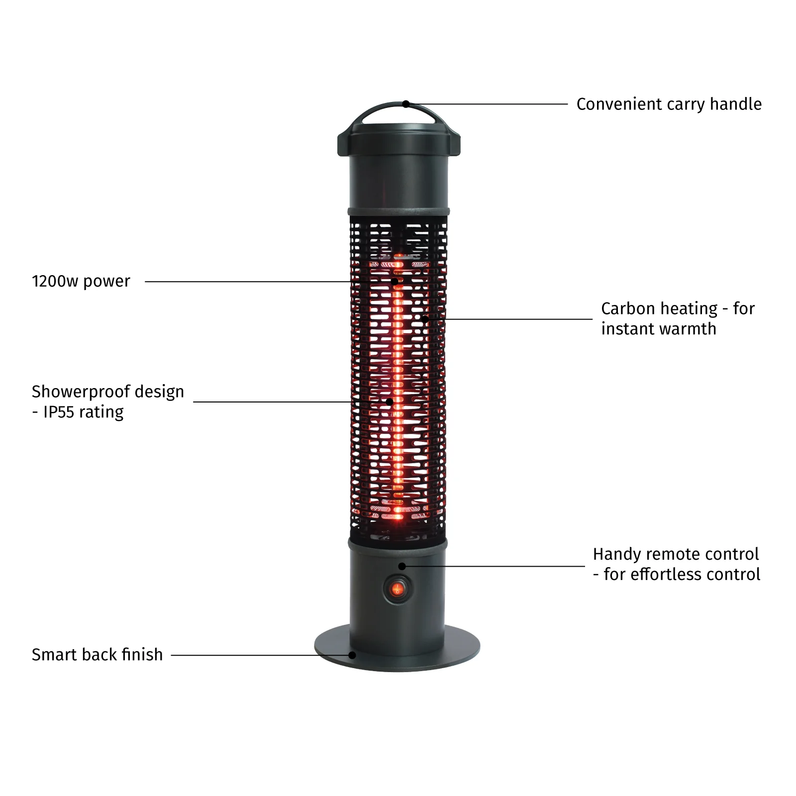 La Hacienda Tauri Portable Tower Heater - Image 5