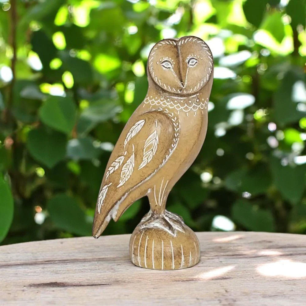 La Hacienda Watchful Owl Resin Garden Ornament