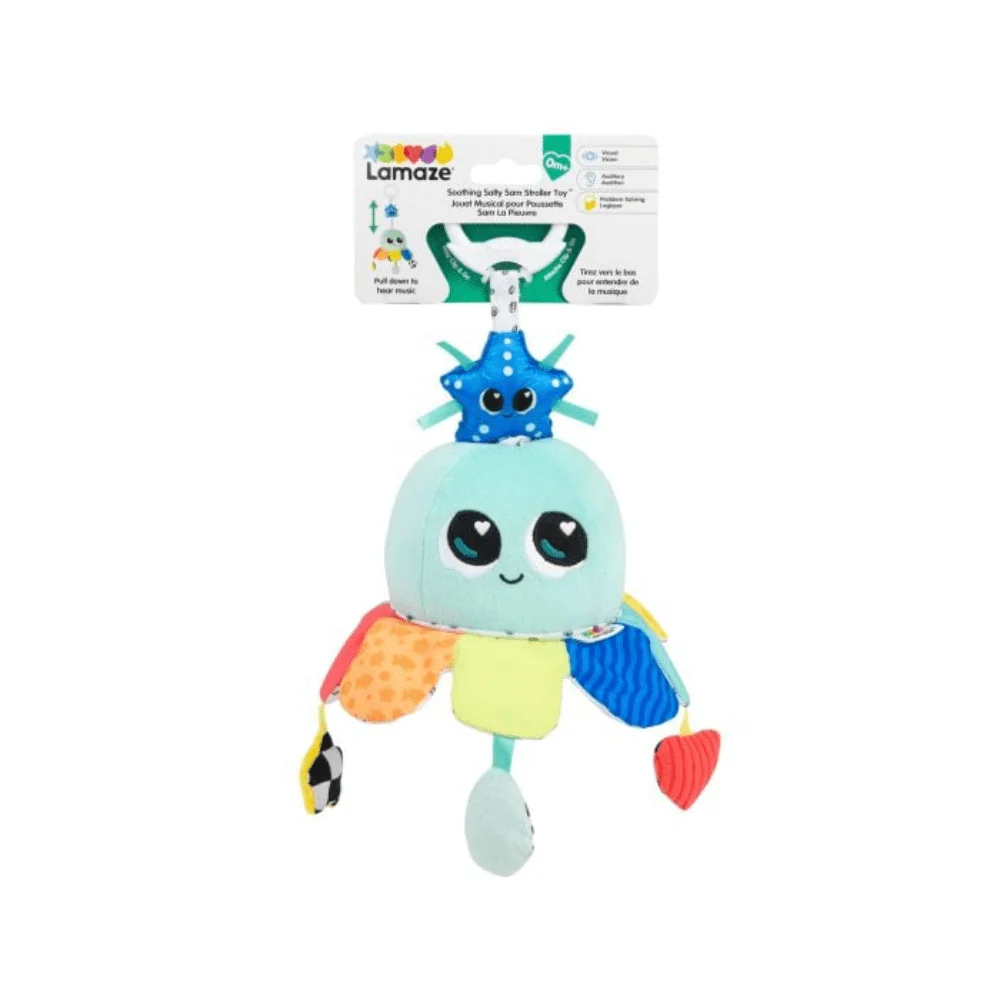 Lamaze Soothing Salty Sam Musical Pram and Cot Toy