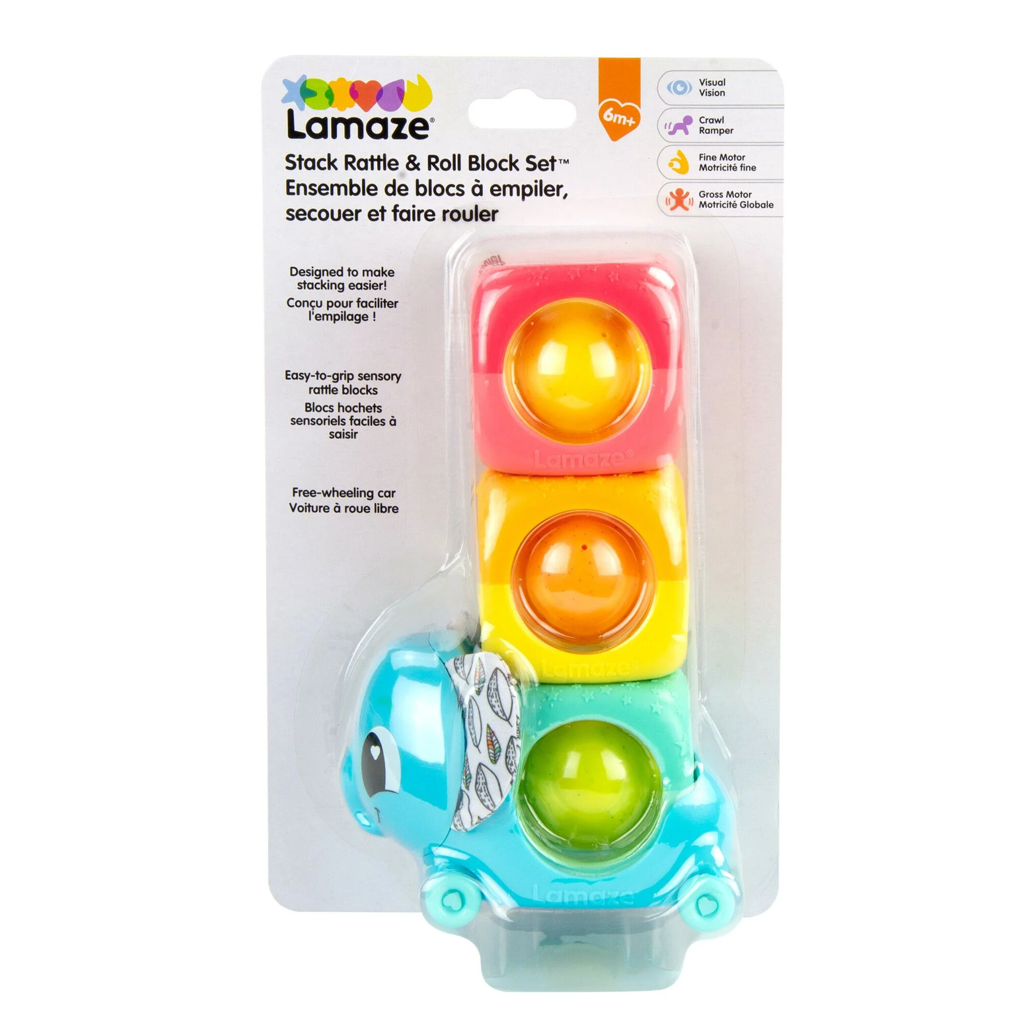 Lamaze Stack Rattle & Roll Block Set