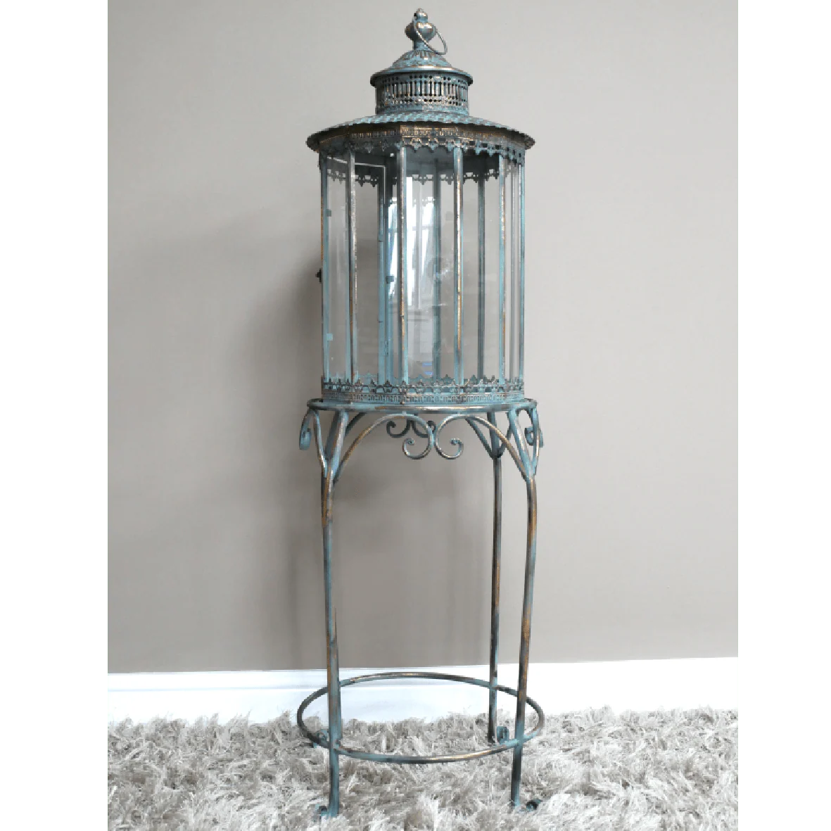 Large Lantern On Stand 120cm