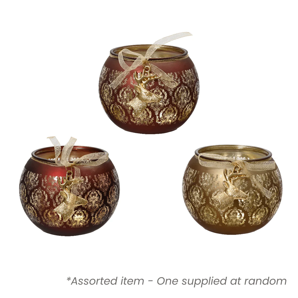 Laser Cut Reindeer Tealight Holder Assorted - One Supplied*