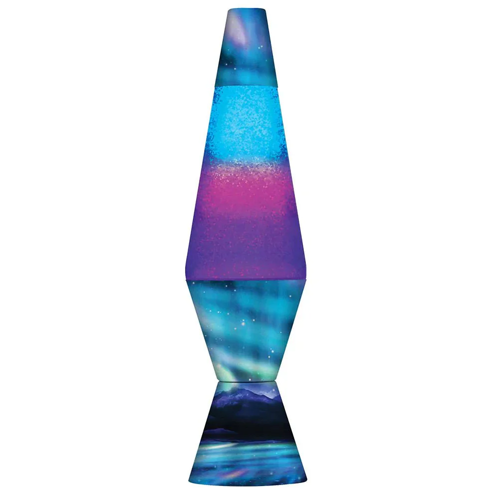Lava Lamp Northern Lights Purple/Blue - 14.5"