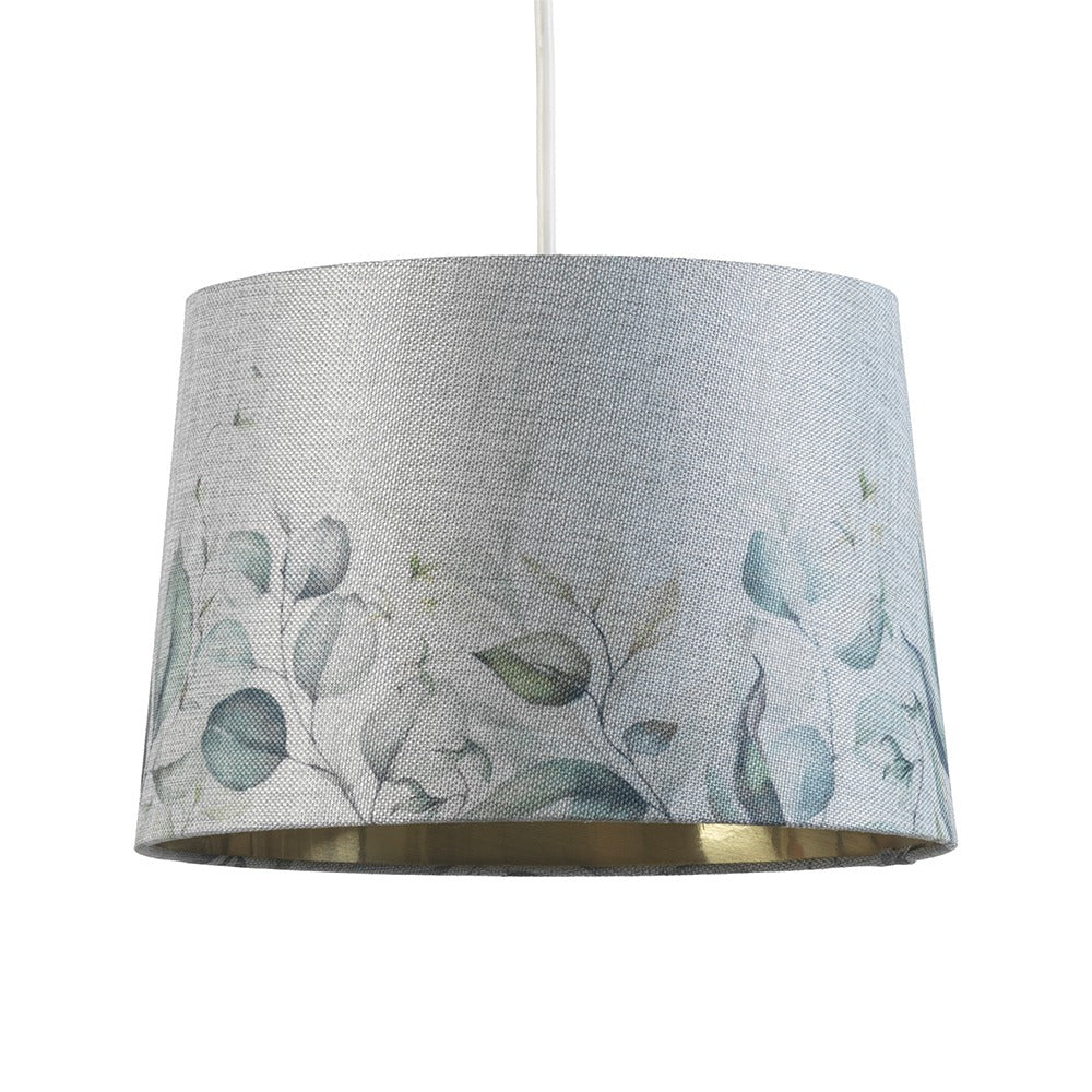 Leaves Drum Ceiling Shade with Gold Inner 12" - Image 2