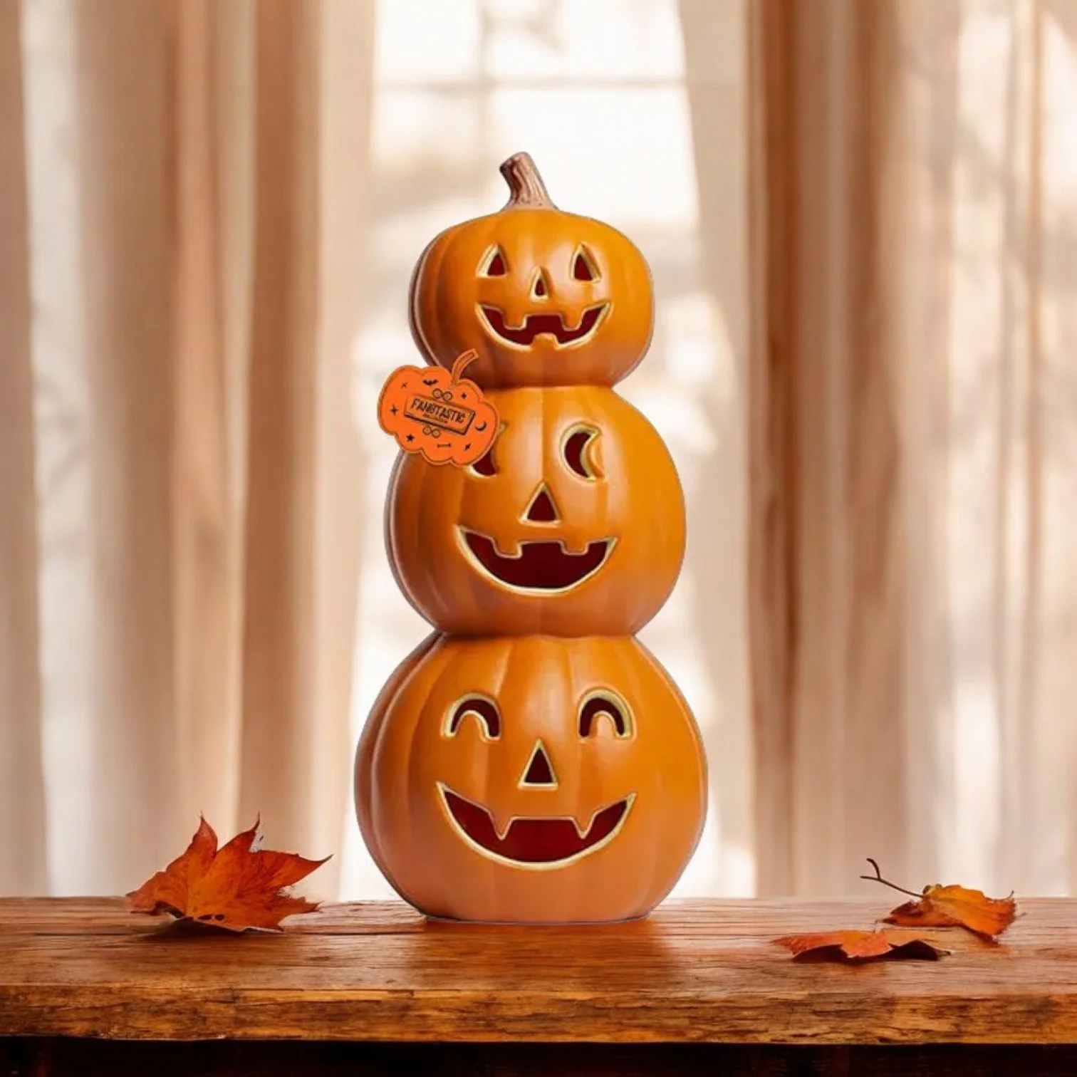 LED 3 Tiered Pumpkin 51cm
