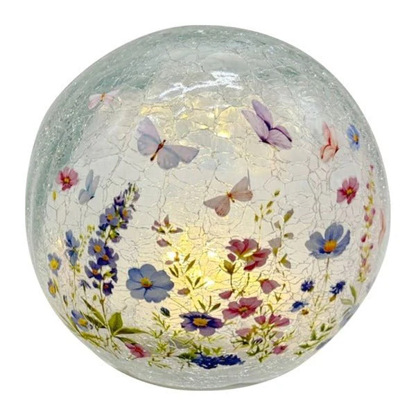 LED Floral Butterfly Ball 15cm