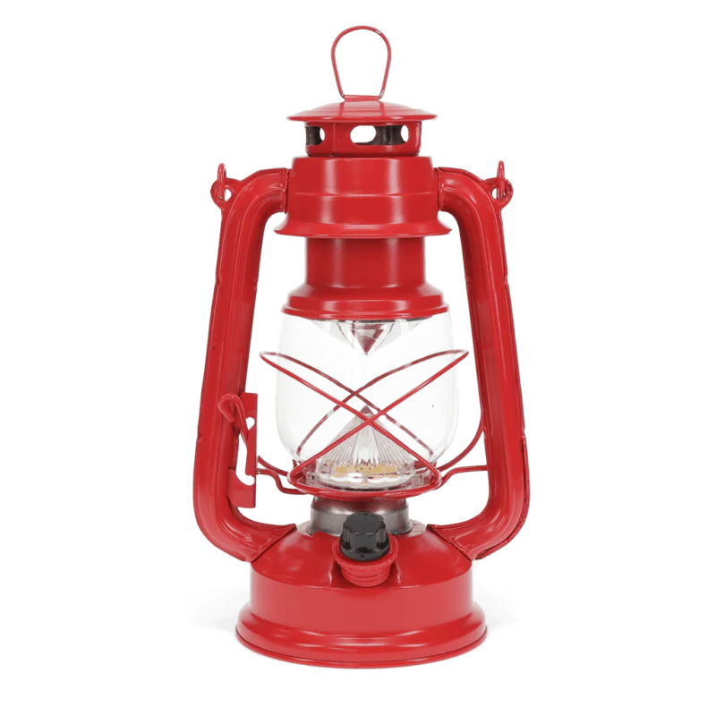 LED Hurricane Lantern – Spirit of Adventure Red (24cm) - Image 2
