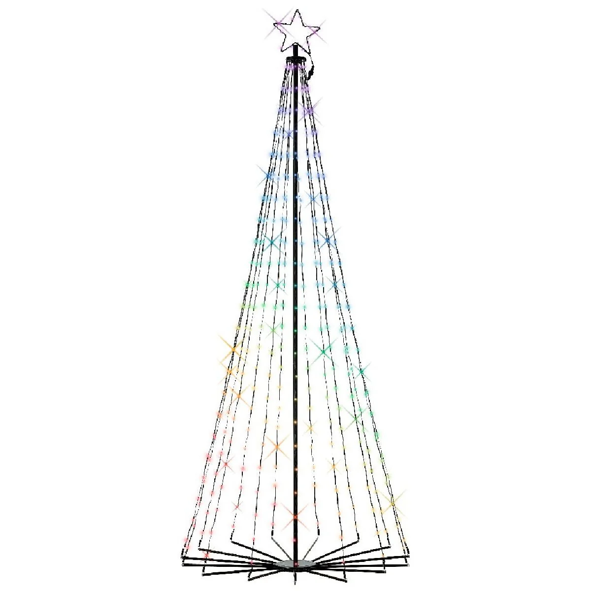 LED Outdoor Colour Changing Iron Tree 240cm (8ft)