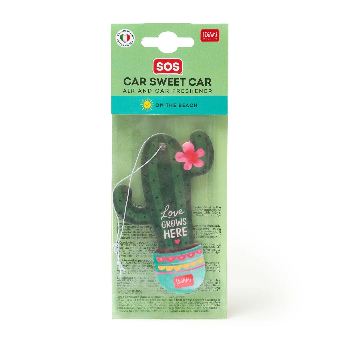 Legami Car Sweet Car - Car Freshener - Cactus - Image 2