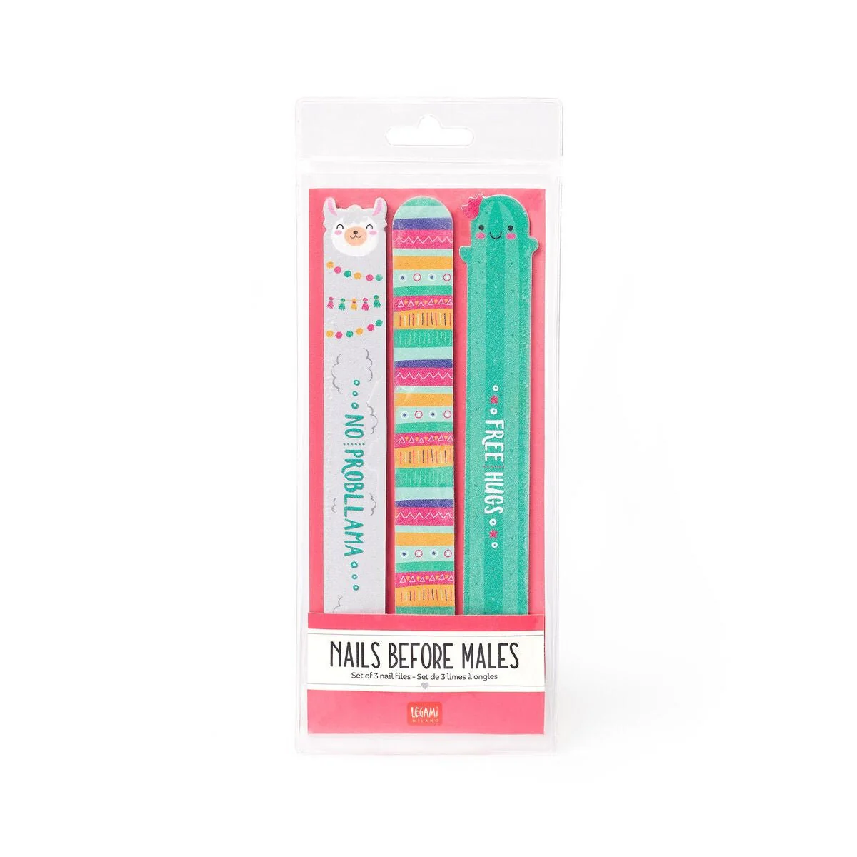 Legami Nails Before Males - No Probllama Set of 3 Nail Files - Image 4