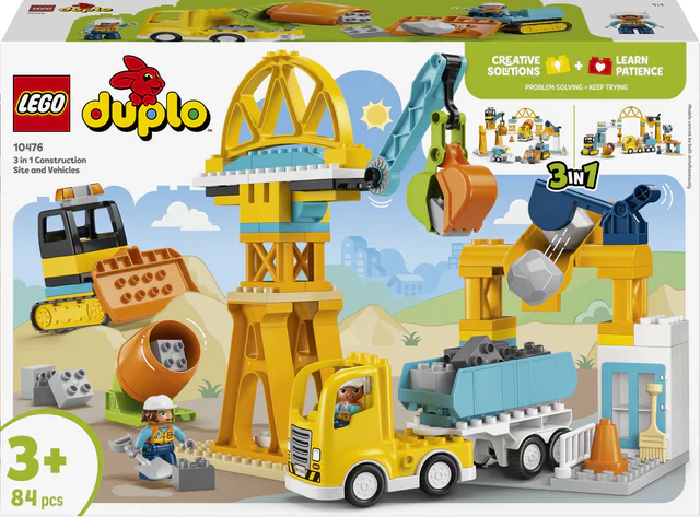 Lego 10476 3 In 1 Construction Site And Vehicles