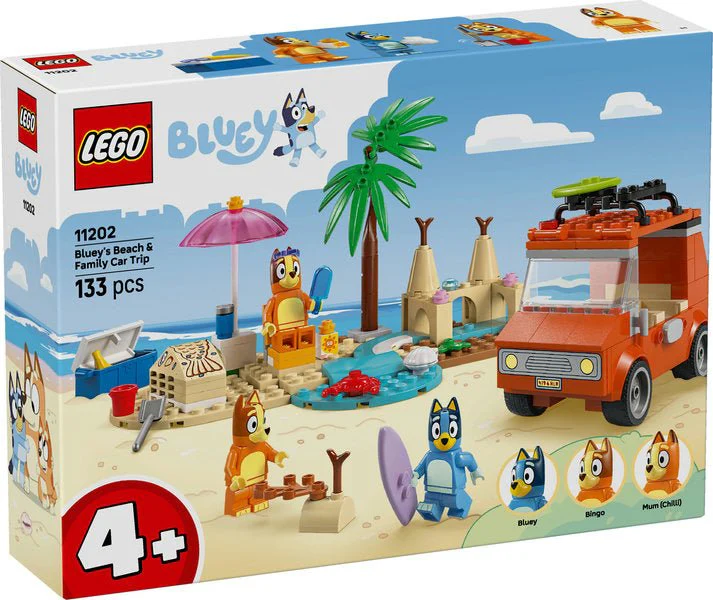 Lego 11202 Bluey's Beach & Family Car Trip