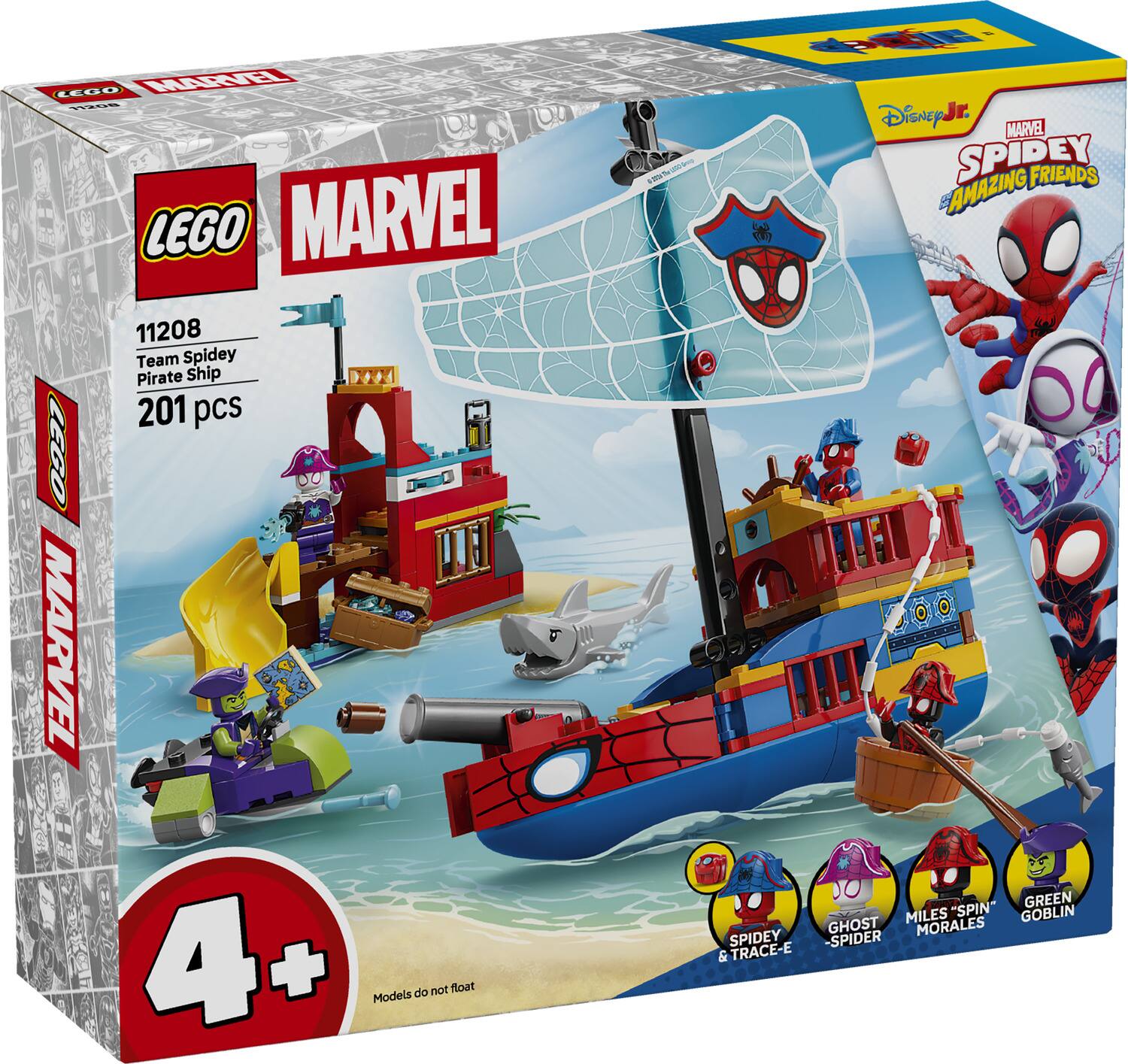 Lego 11208 Team Spidey Pirate Ship