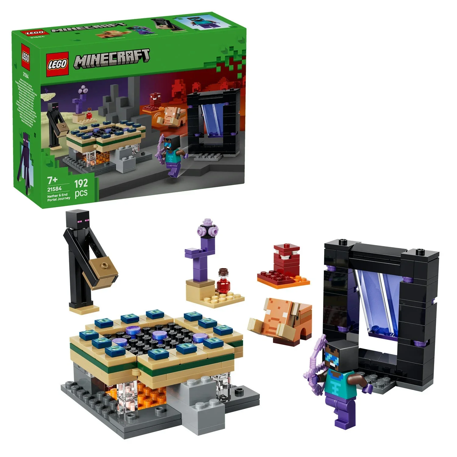Lego 21584 Minecraft Nether And End Portal Journey