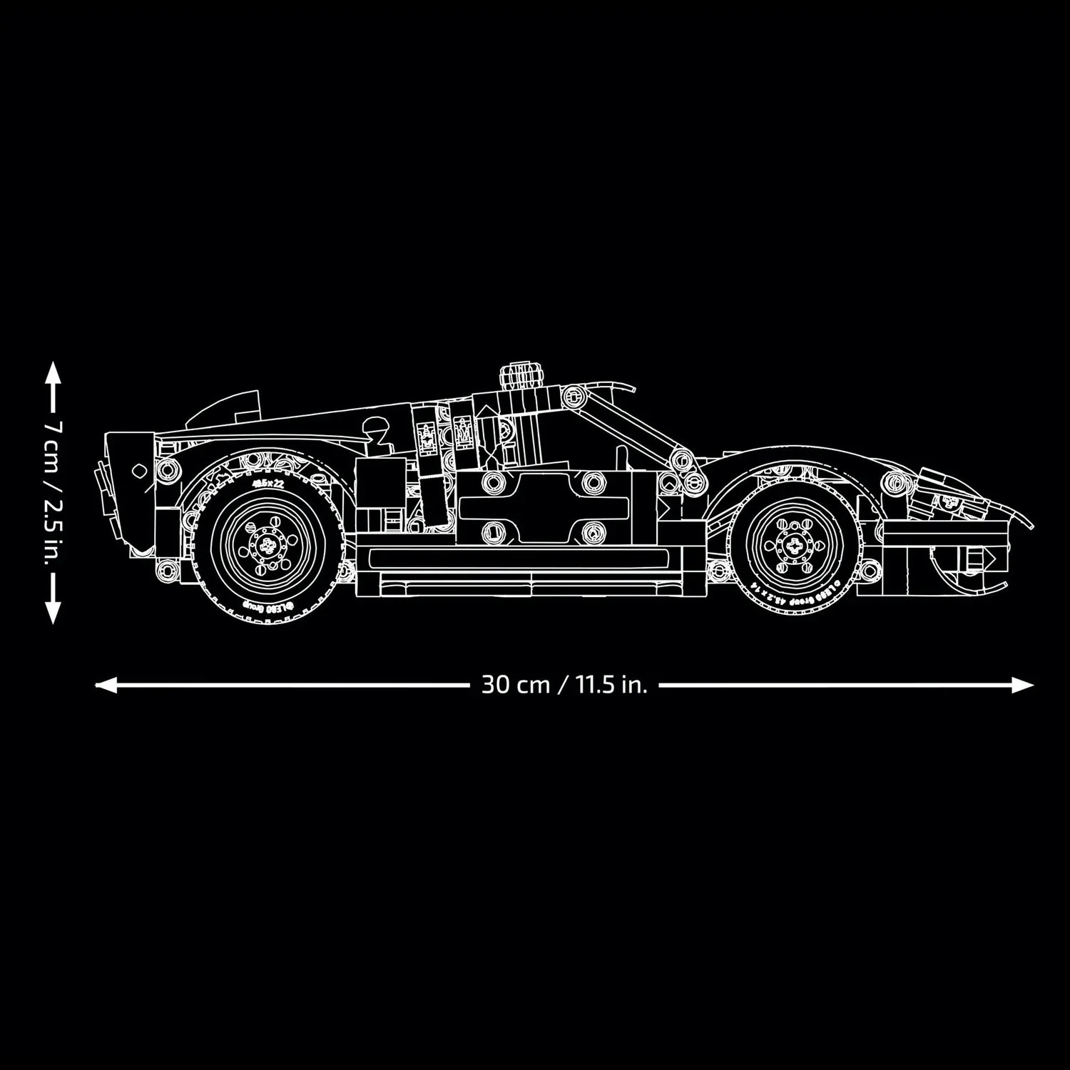Lego 42223 Technic 1966 Fird Gt40 Mkii Race Car - Image 4