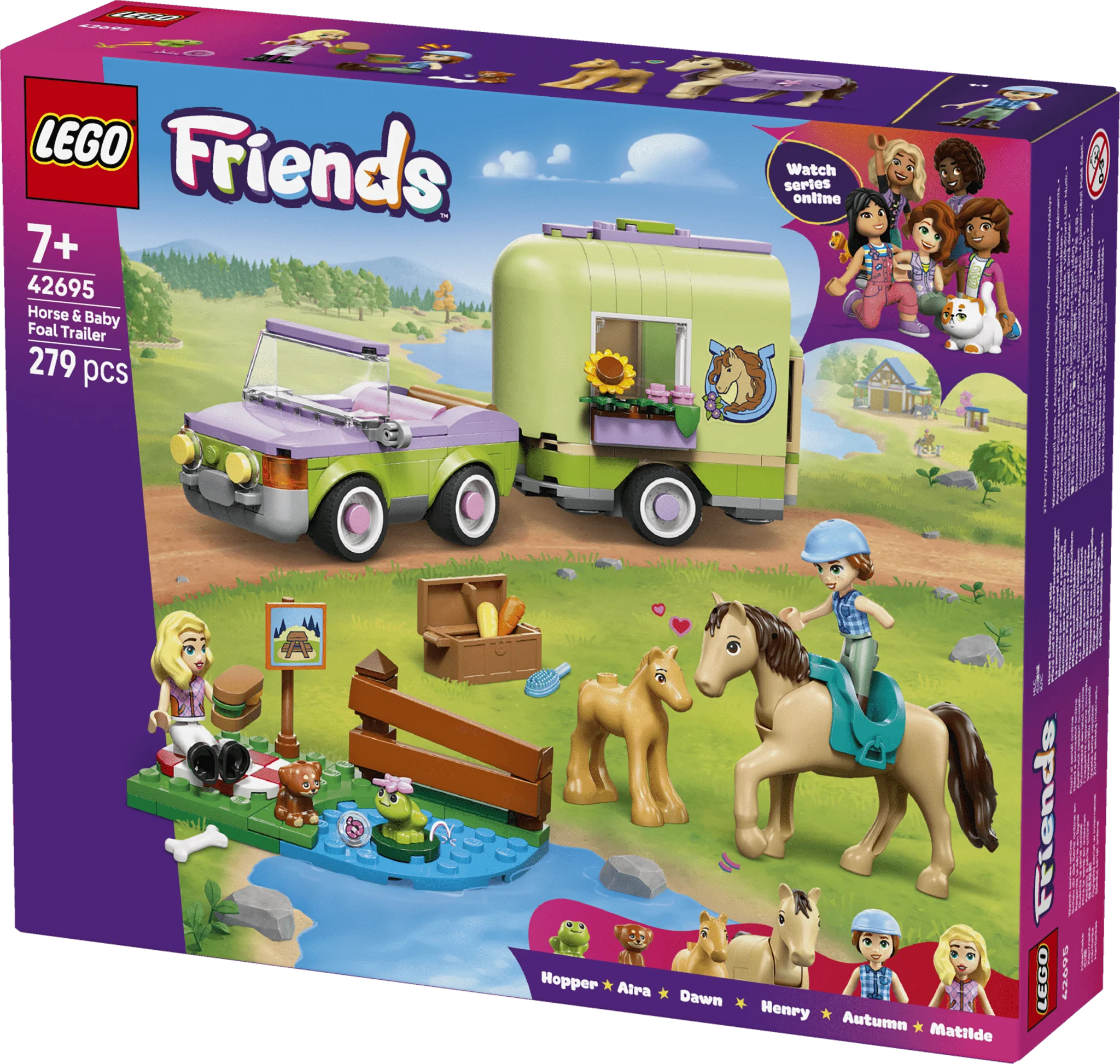Lego 42695 Horse and Baby Foal Trailer