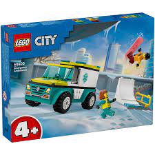 Lego 60403 City Emergency Ambulance And Snowboarder