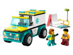 Lego 60403 City Emergency Ambulance And Snowboarder - Image 2
