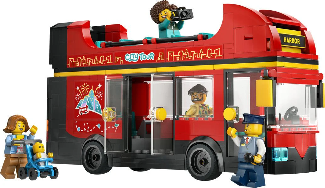 Lego 60407 Red Double Decker Sightseeing Bus - Image 2