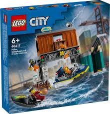 Lego 60417 City Police Speedboat & Crooks Hideout