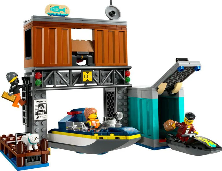 Lego 60417 City Police Speedboat & Crooks Hideout - Image 2