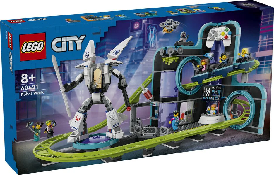 Lego 60421 City Robot World Roller Coaster Park