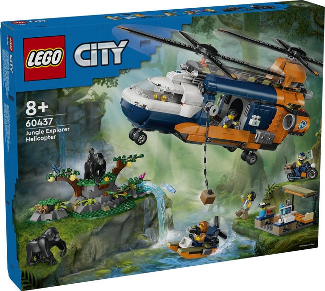 Lego 60437 City Jungle Explorer Helicopter At Base Camp