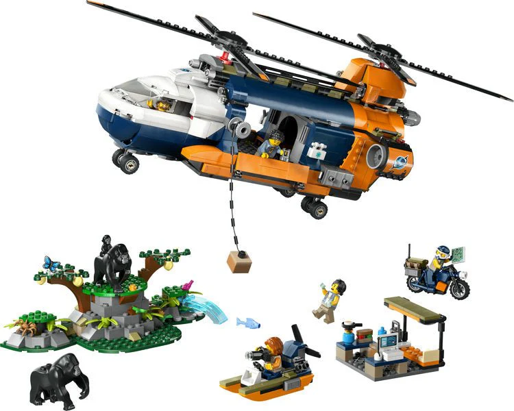 Lego 60437 City Jungle Explorer Helicopter At Base Camp - Image 2