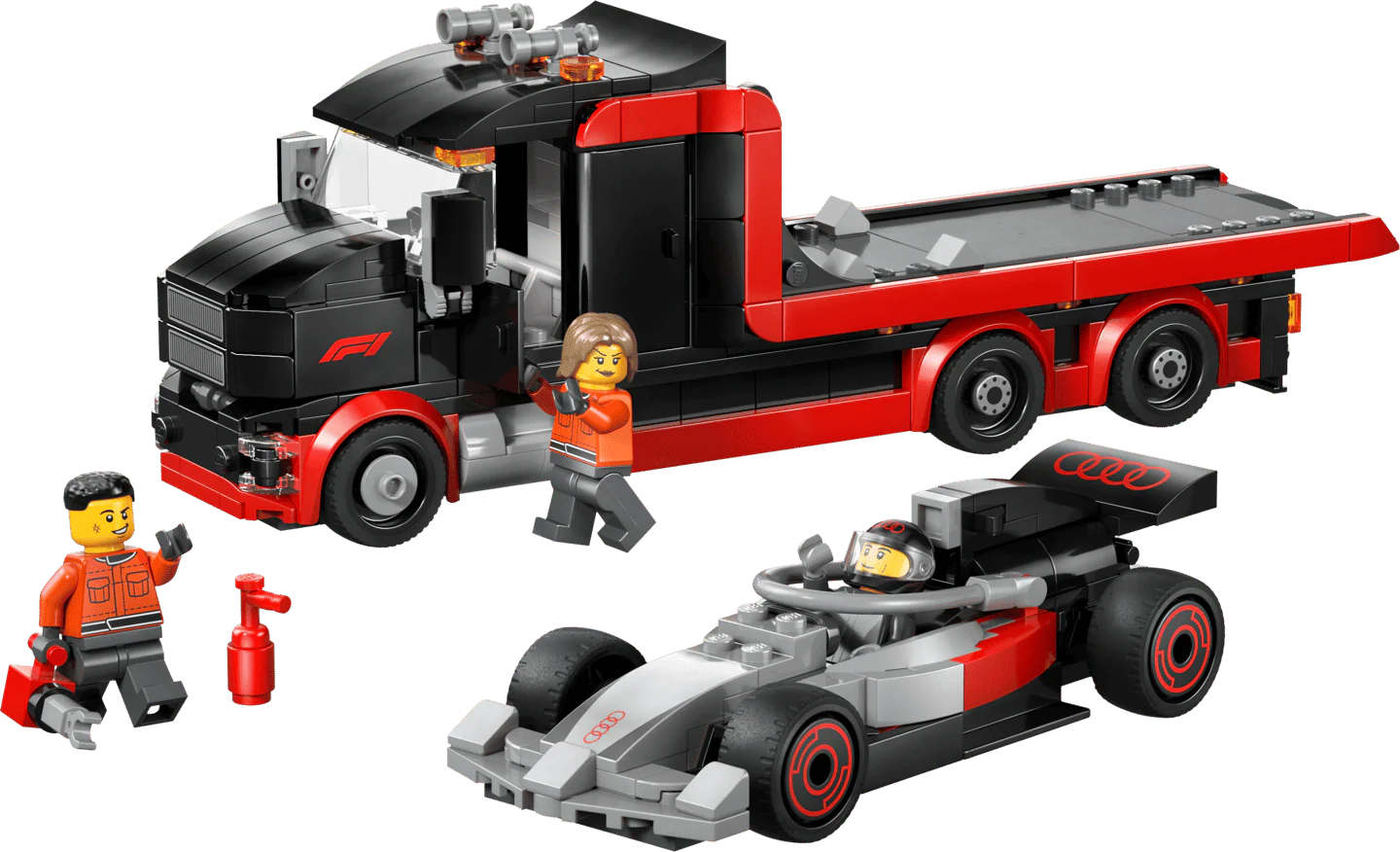 Lego 60493 City F1 Display Truck with Audi F1 Race Car - Image 2