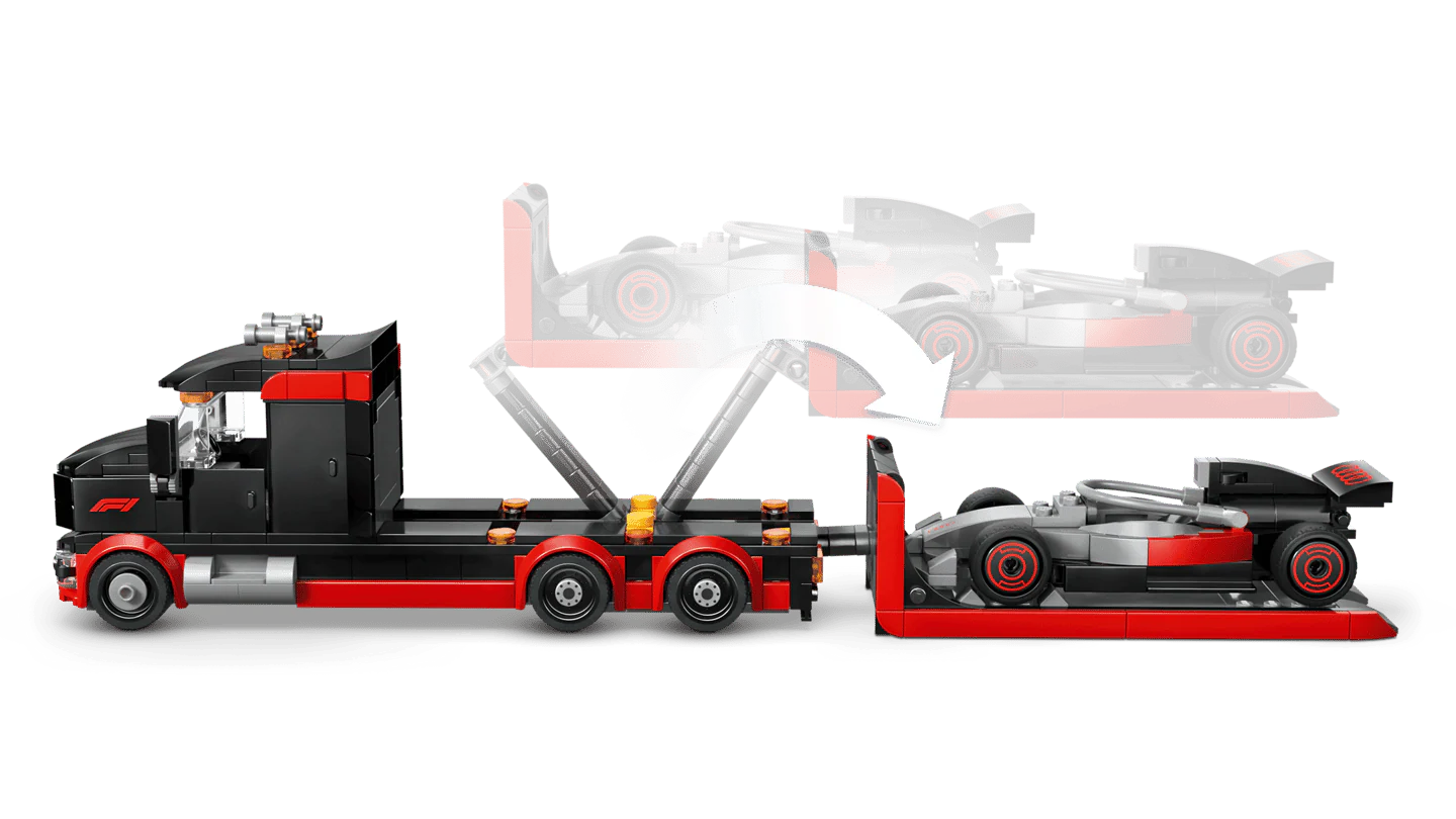 Lego 60493 City F1 Display Truck with Audi F1 Race Car - Image 4
