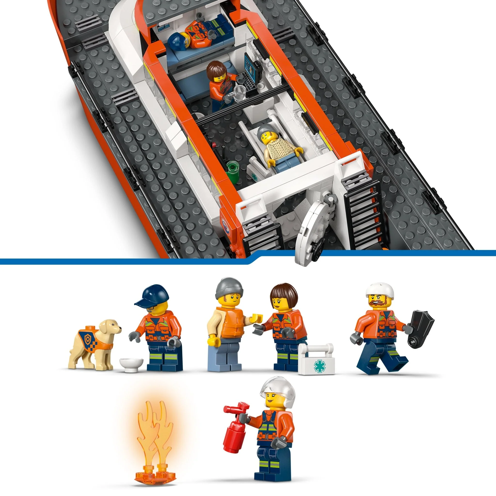 Lego 60504 Coast Guard Rescue Boat & Helicopter - Image 2