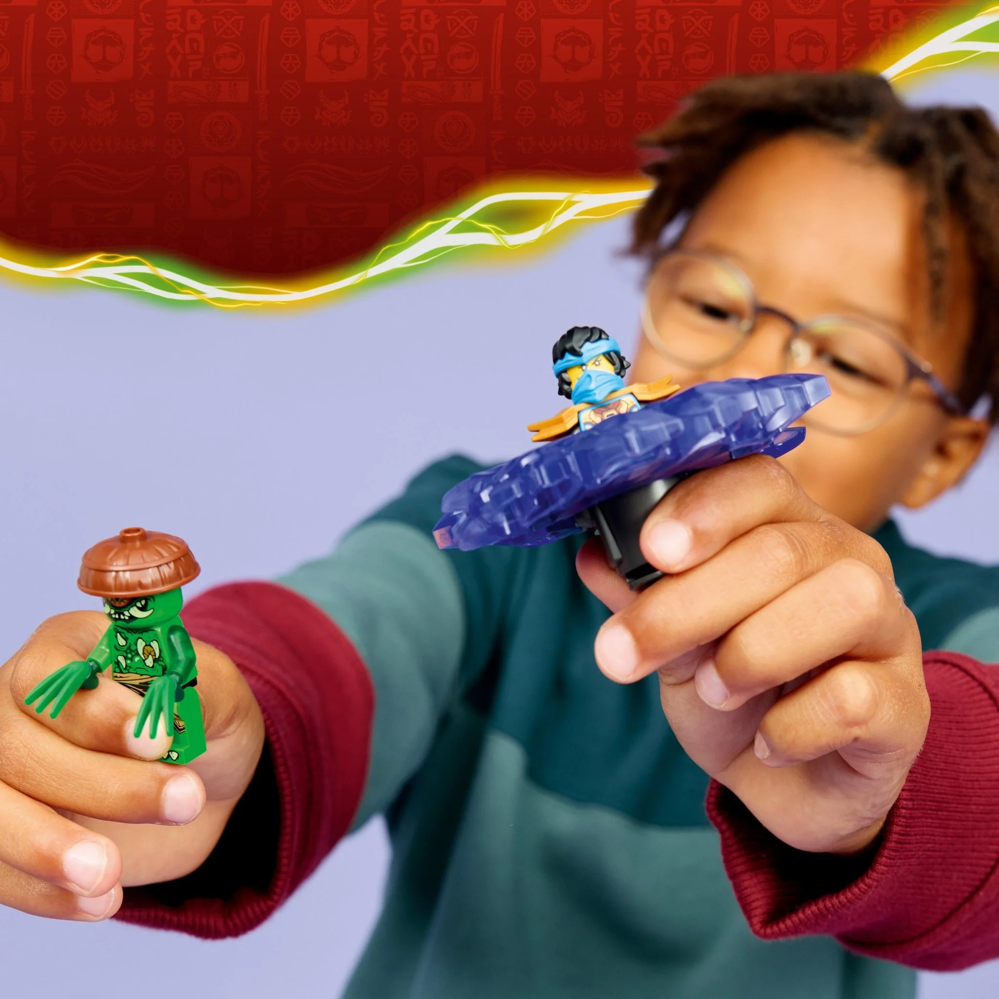 Lego 71849 Nya vs. Mutation Monster Spinner - Image 2