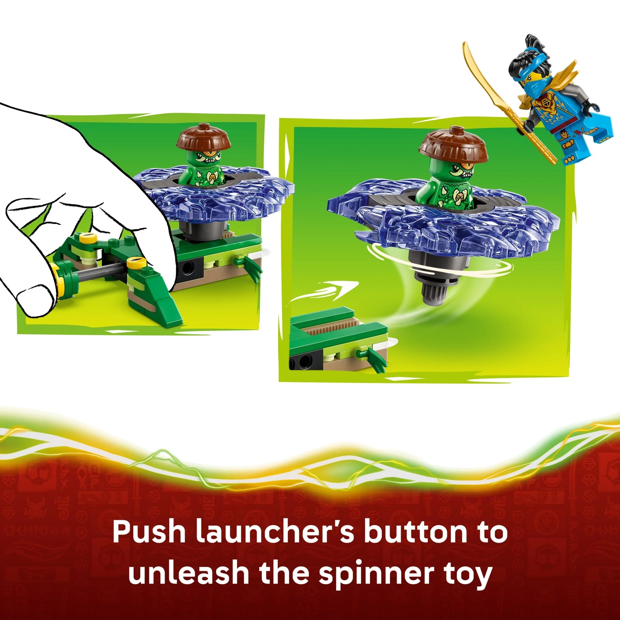 Lego 71849 Nya vs. Mutation Monster Spinner - Image 3