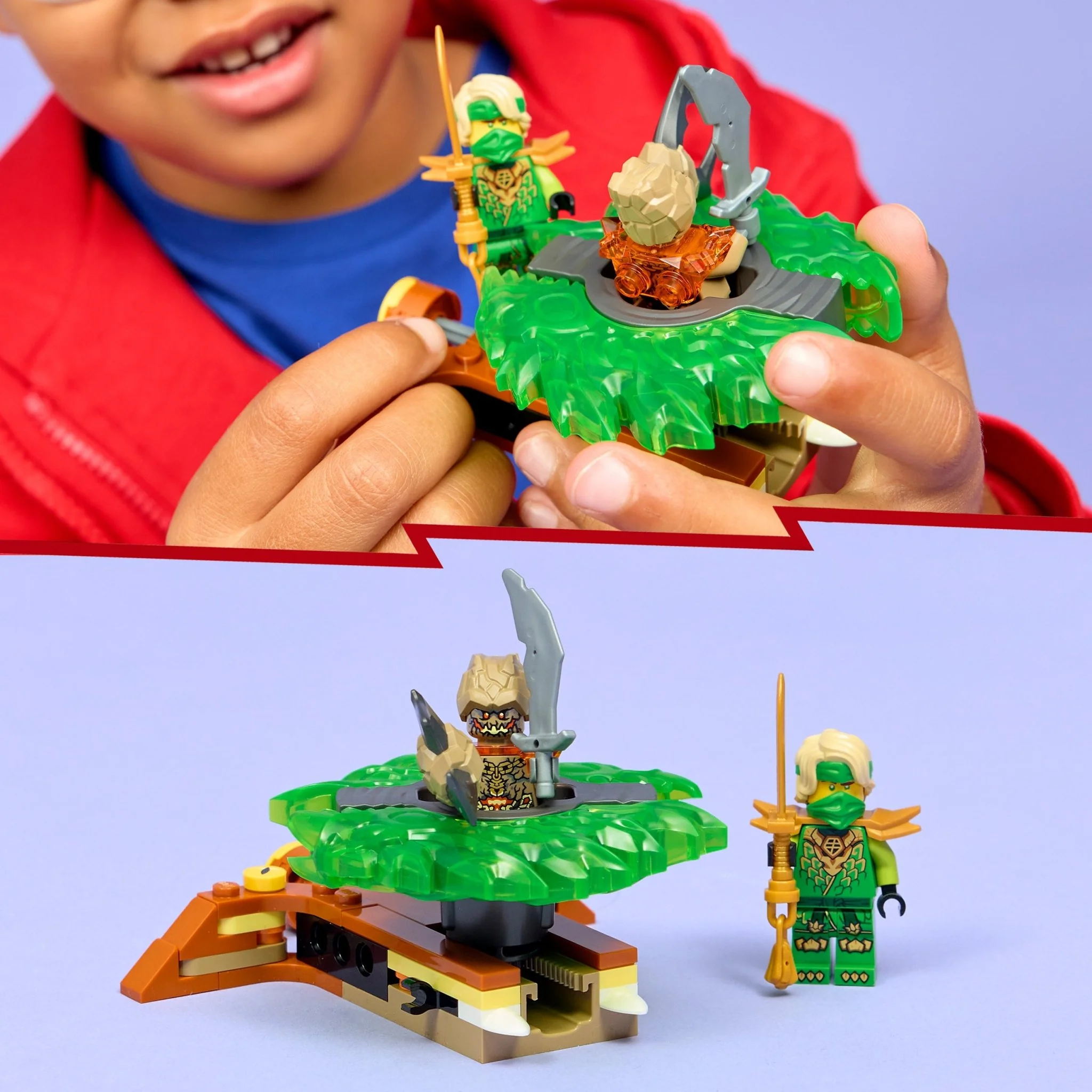 Lego 71850 Lloyd vs. Earth Monster Spinner - Image 2