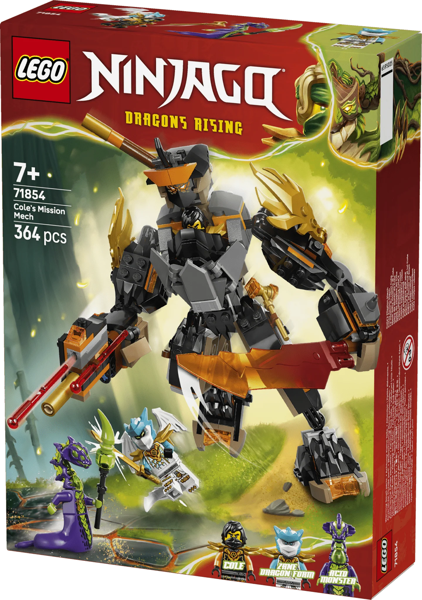 Lego 71854 Cole's Mission Mech & Dragon Zane