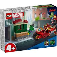 Lego 76287 Marvel Iron Man With Bike And The Hulk