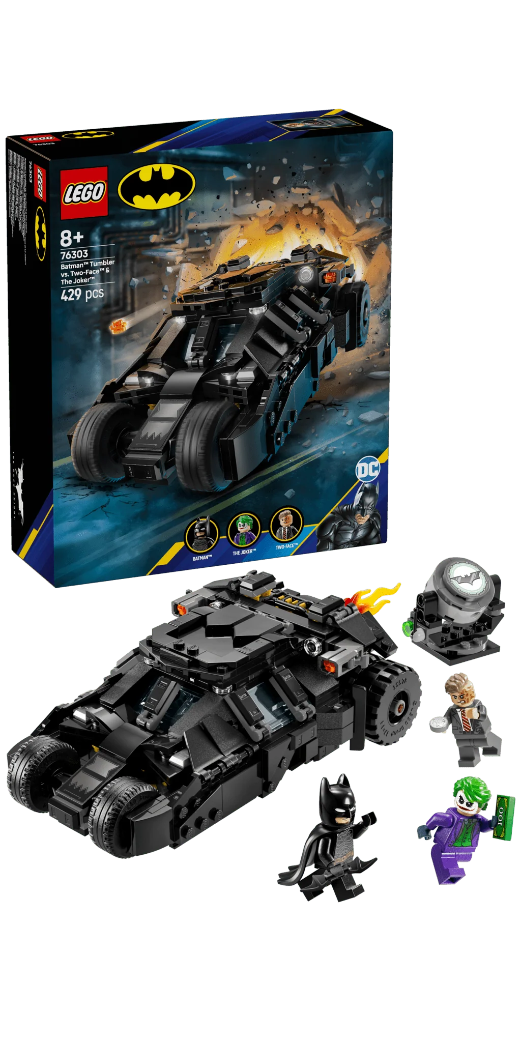 Lego 76303 Batman Tumbler vs. Two-Face & The Joker - Image 3